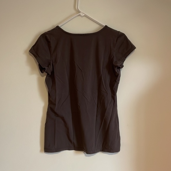 Y2K Peruvian Connection Graphic T-Shirt Small Gray Scoop Casual Luxury Loose - Picture 3 of 13